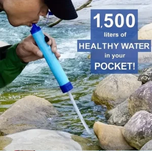 Filtro De Água Portátil Purificador Sobrevivência Camping