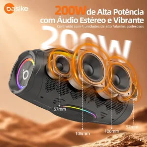 Caixa De Som 200w Basike