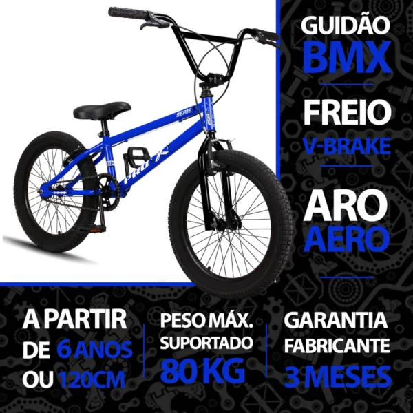 Bicicleta bmx Pro-X 2024 azul oscuro . Meninos