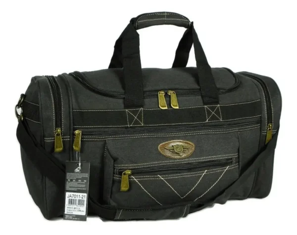 KVN Sacola Mala Grande Em Lona Algodão 50 Litros Ja7012-21 Cor Preto