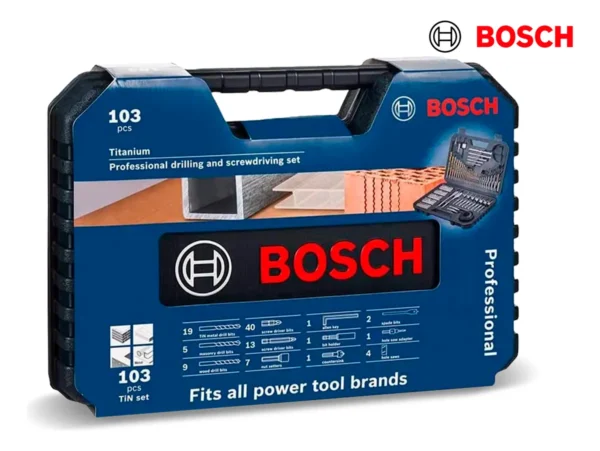 boshmaleta Parafusadeira De Impacto 18v Gsb 183-li + Kit 103 Pcs Bosch Azul 50/60hz