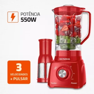 Liquidificador Turbo Power Mondial 550W