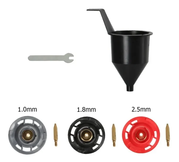 Pistola De Pintura Elétrica Pulverizador Hvlp 550w Com 3 Bicos