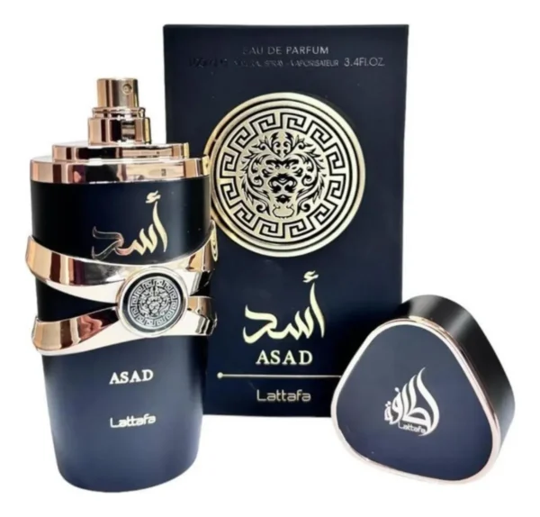 Perfume Arabe Importado Assad Black Lattafa 110ml Masculino Para Homem Sensual De Longa Duração
