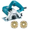 Serra Makita 4100nh3zx Mármore com 2 Discos Diámetro 110mm 1300W