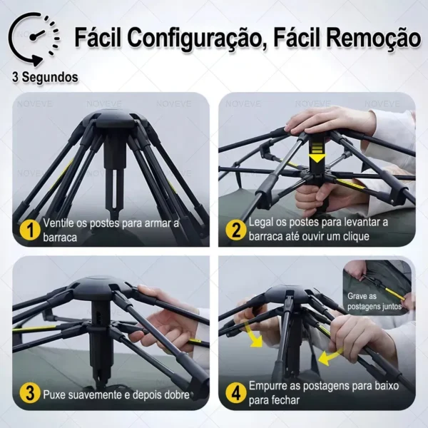 barraca3 Barraca De Acampamento Grande Para 4/5 Pessoas