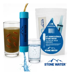 filtrodeagua Kit Sobrevivência Filtro De Água Portátil - Stone Water