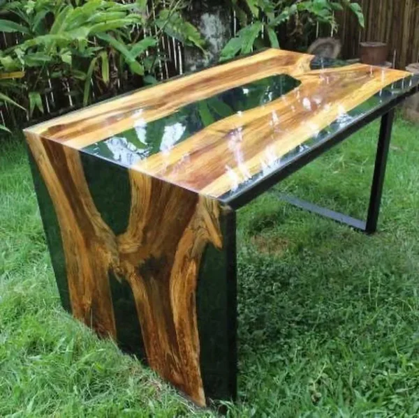 mesa con resina epoxi Resina Epoxi 4002 Alta Viscosidade ULTRA TRANSPARENTE